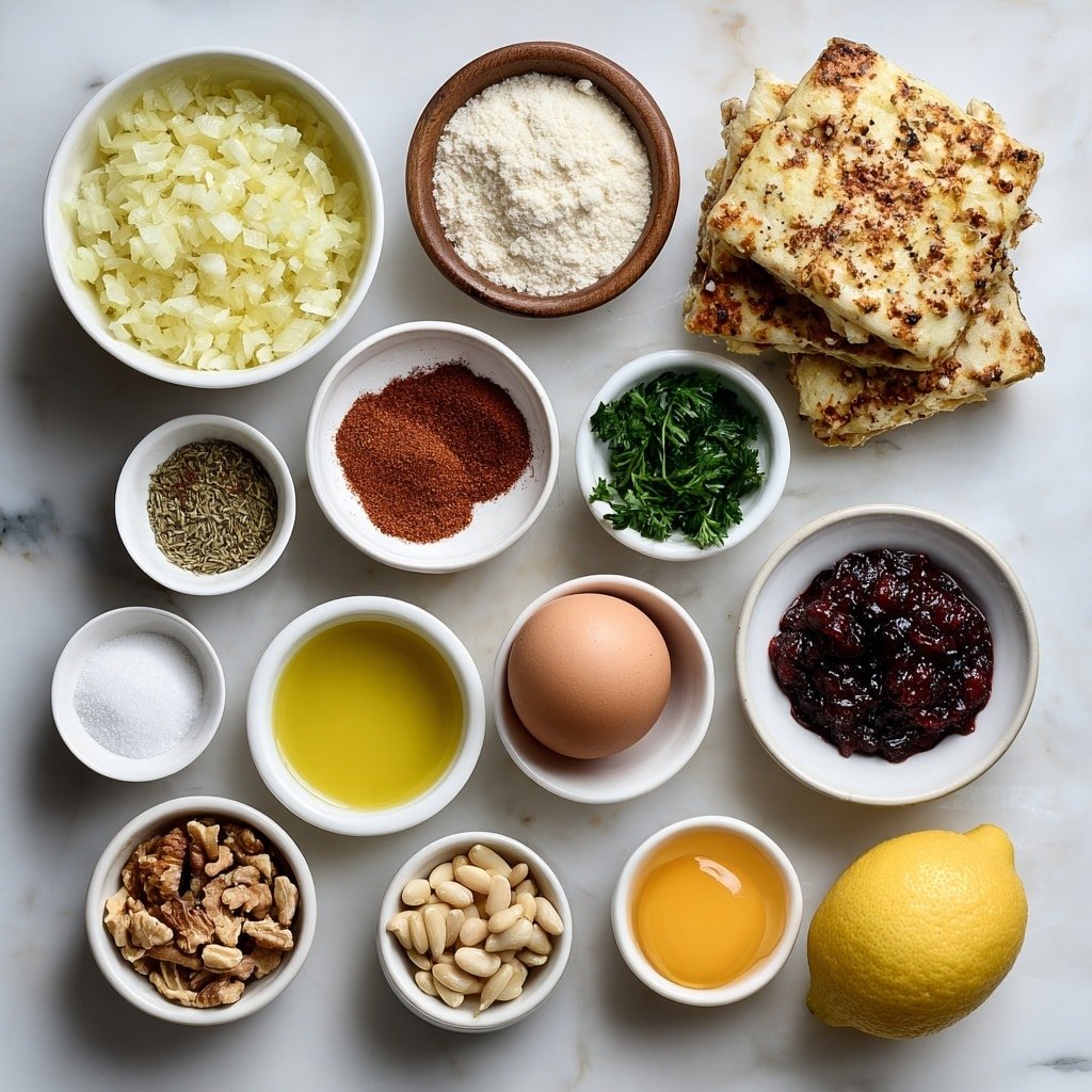 Msakhan Chicken Egg Rolls Recipe - Ingredients Image — Msakhan Chicken Egg Rolls, Middle Eastern egg roll recipe, savory chicken egg rolls, crispy egg roll with Middle Eastern flavors, easy Msakhan egg roll ideas