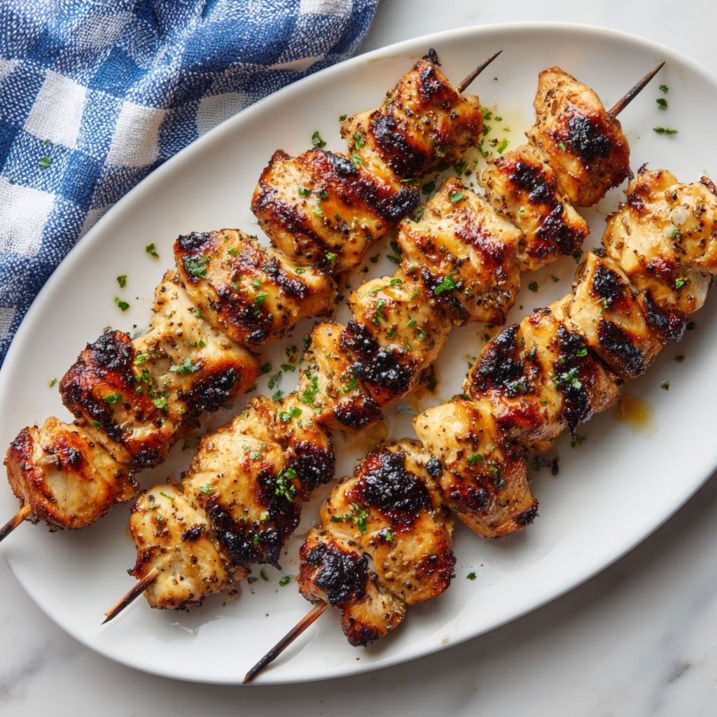 Garlic Butter Chicken Spiedini Recipe - Article Image 1 — Garlic Butter Chicken Spiedini, chicken skewer recipes, grilled chicken with garlic and lemon, Italian-inspired chicken dishes, easy summer chicken dinner