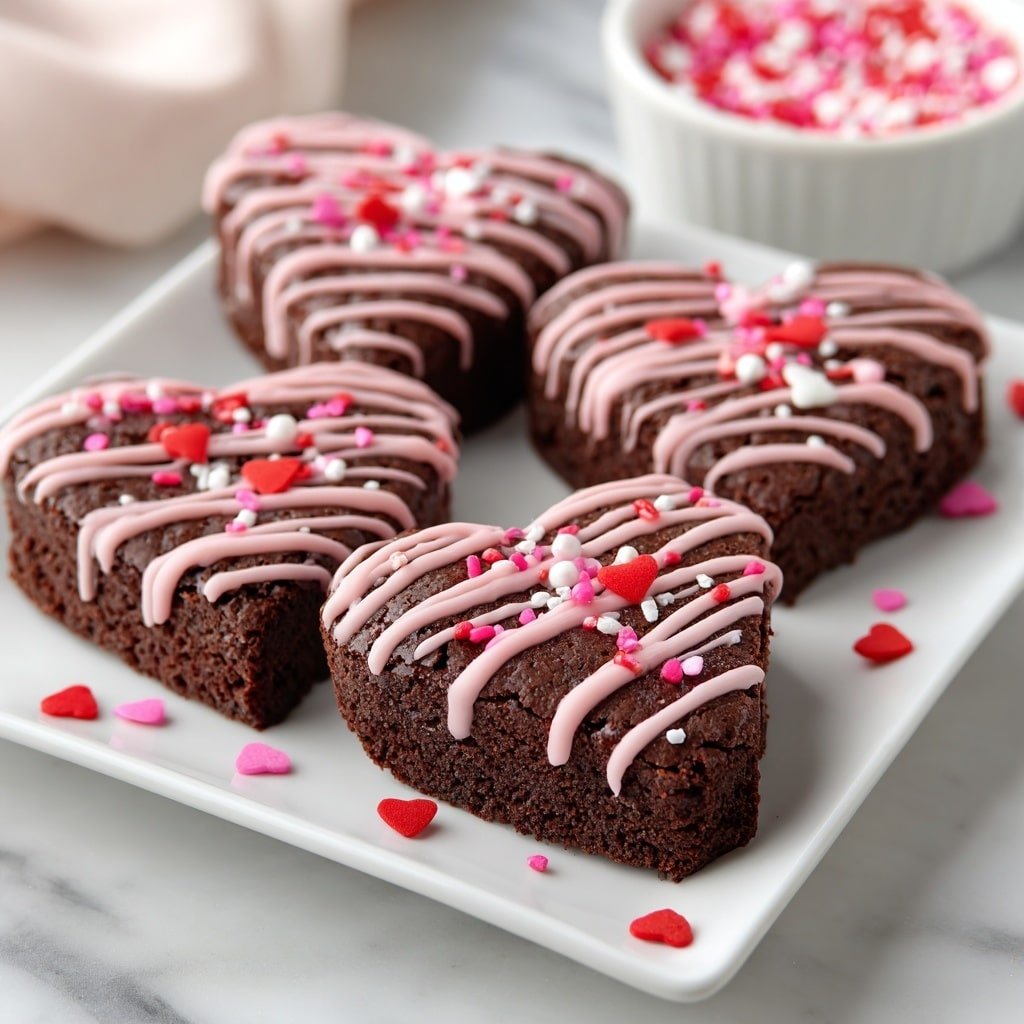 Heart-Shaped Brownies Recipe - Article Image 1 — Heart-Shaped Brownies, chocolate brownie recipe, easy heart-shaped desserts, fudgy brownie treats, homemade brownie ideas