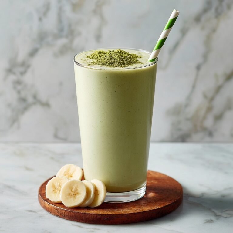 Banana Matcha Green Smoothie Recipe