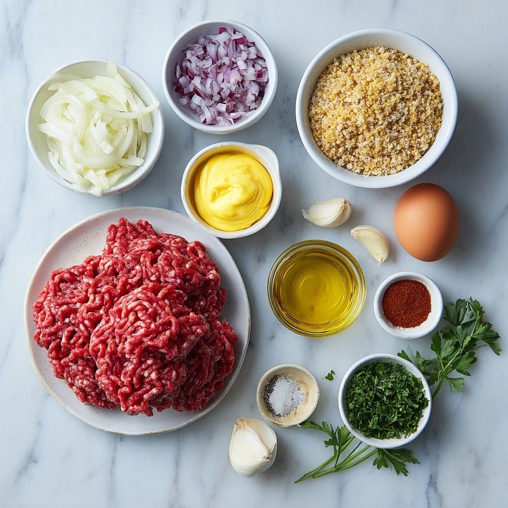 Healthy Chicken Burgers Recipe - Ingredients Image — Healthy Chicken Burgers, Healthy Chicken Burgers recipe, nutritious chicken burger ideas, easy healthy chicken burger, homemade healthy chicken burgers