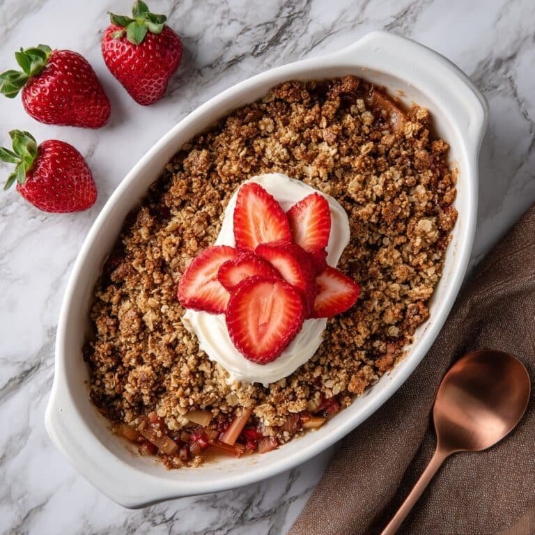 Strawberry Rhubarb Crisp Recipe