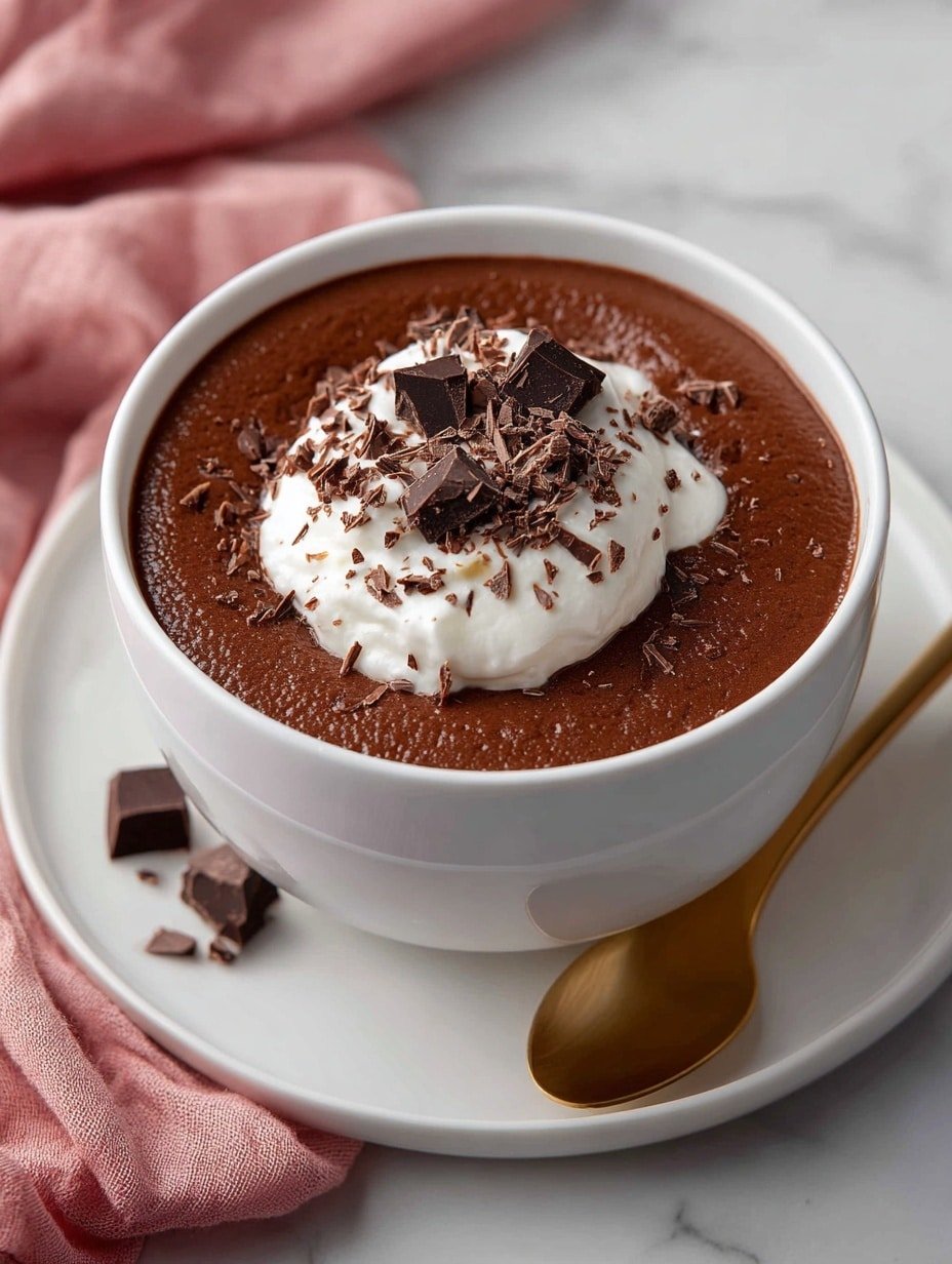 No-Bake Dark Chocolate Pudding Recipe - Article Image 2 — No-Bake Dark Chocolate Pudding, easy chocolate dessert, quick chocolate pudding recipe, velvety chocolate pudding, no-bake dessert ideas