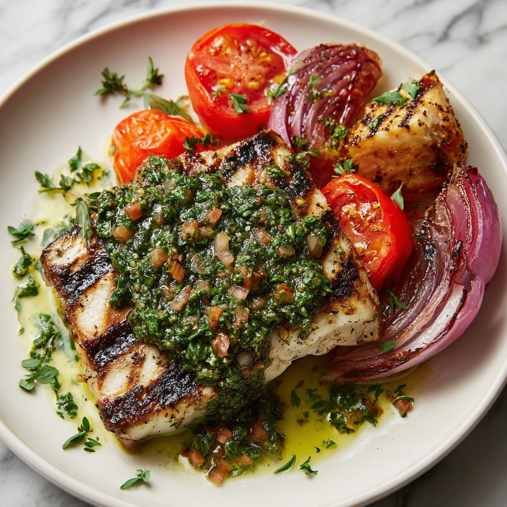 Grilled Fish with Chimichurri Sauce Recipe - Article Image 2 — Grilled Fish with Chimichurri Sauce, grilled fish recipes, chimichurri sauce recipe, healthy grilled fish, easy seafood dinner