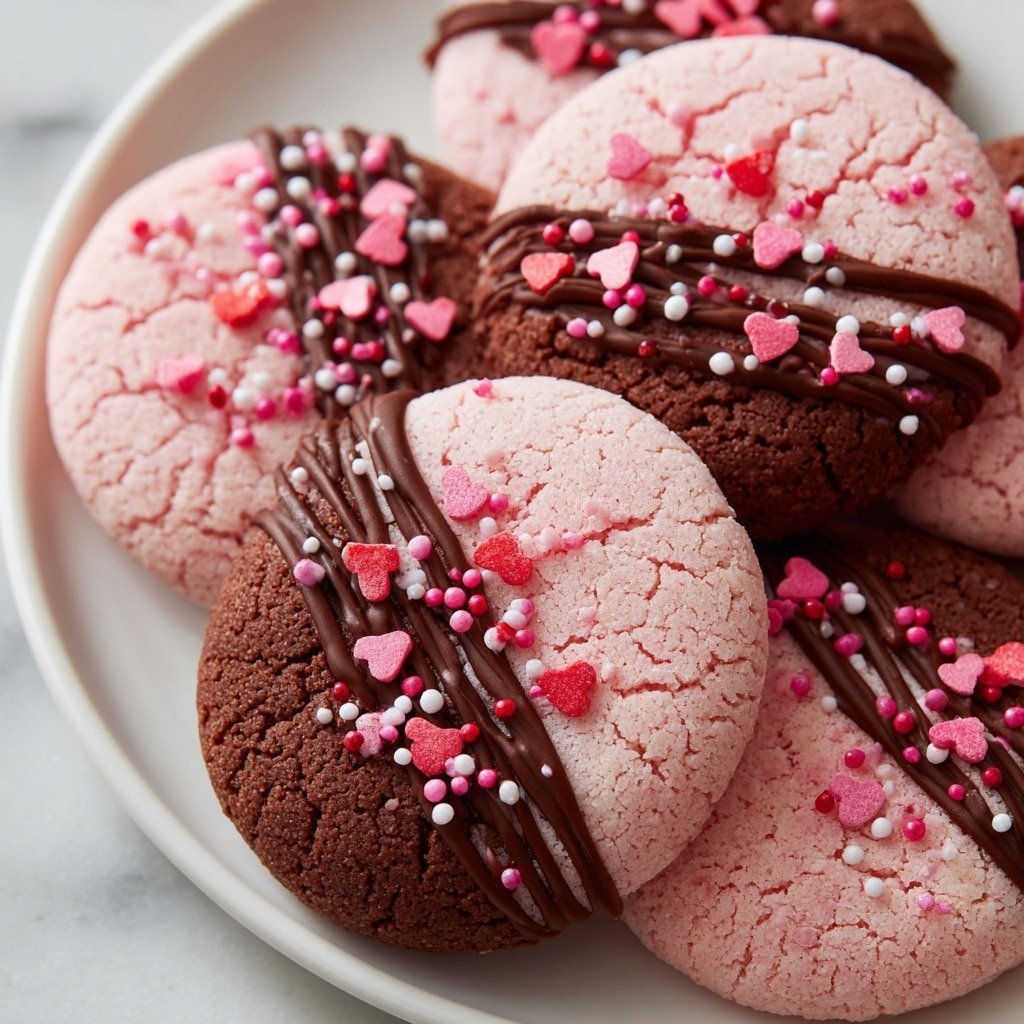 Chocolate Covered Strawberry Cookies Recipe - Article Image 1 — Chocolate Covered Strawberry Cookies, strawberry cookies with chocolate, easy strawberry cookie recipe, chocolate dipped fruit cookies, sweet berry cookie treat