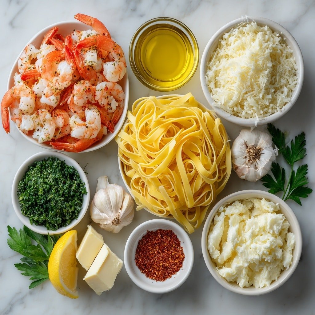 Cajun Shrimp and Crab Pasta Recipe - Ingredients Image — Cajun Shrimp and Crab Pasta, Cajun seafood pasta, seafood pasta recipe, creamy Cajun pasta, spicy seafood pasta