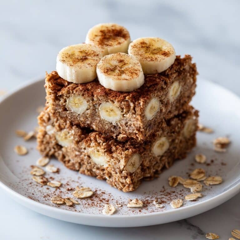 Banana Oatmeal Bars for Healthy Snacks Recipe