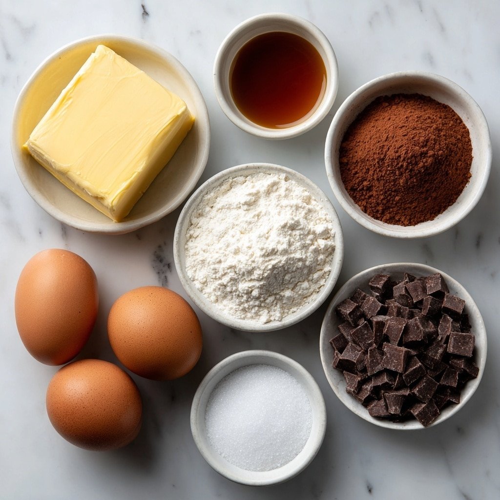 Heart-Shaped Brownies Recipe - Ingredients Image — Heart-Shaped Brownies, chocolate brownie recipe, easy heart-shaped desserts, fudgy brownie treats, homemade brownie ideas