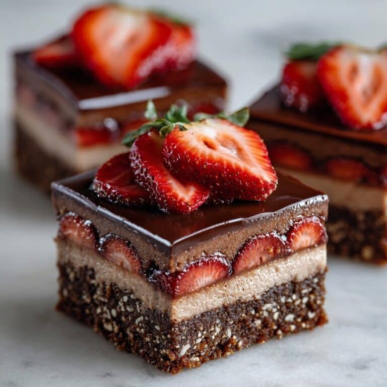 Chocolate Strawberry Brownie Bars Recipe