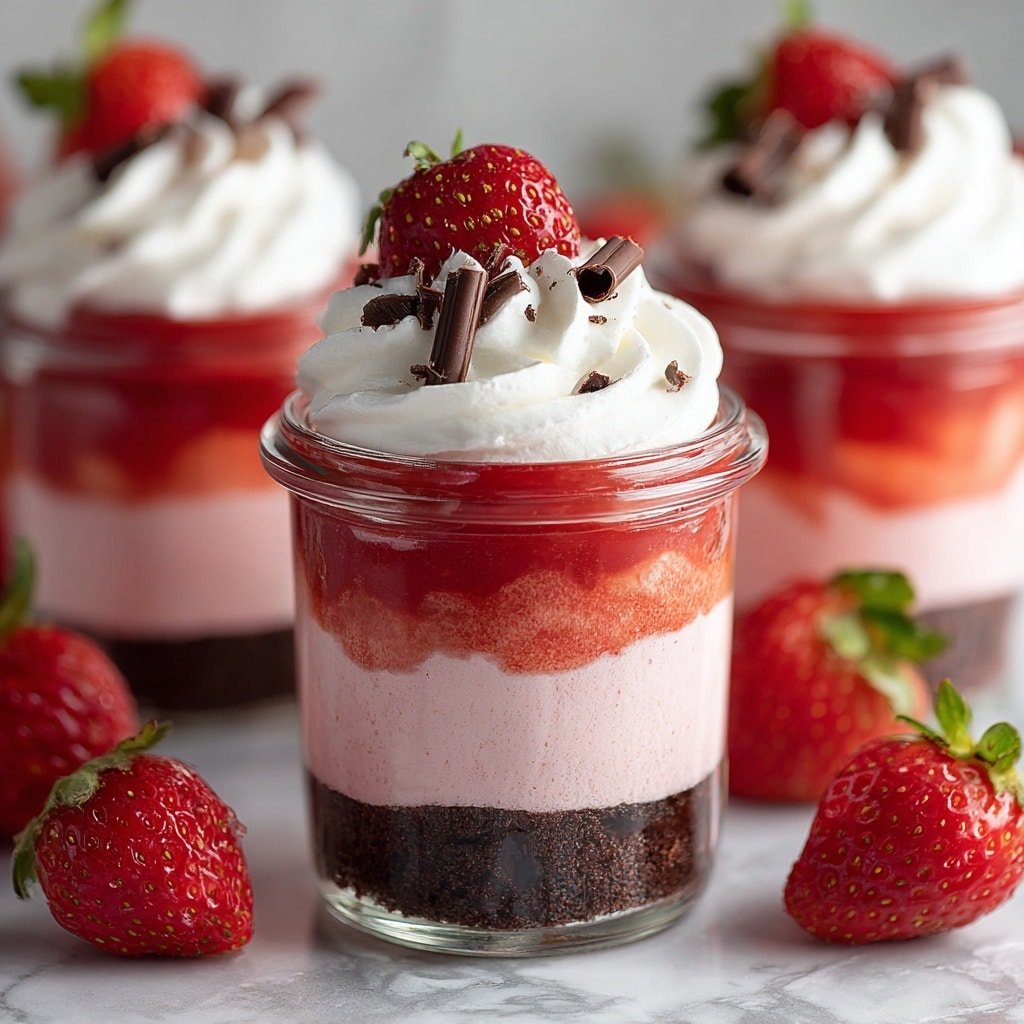 Chocolate Strawberry Mousse Parfaits Recipe - Article Image 2 — Chocolate Strawberry Mousse Parfaits, chocolate strawberry mousse, no-bake dessert recipes, elegant berry chocolate desserts, layered parfaits with strawberries and chocolate
