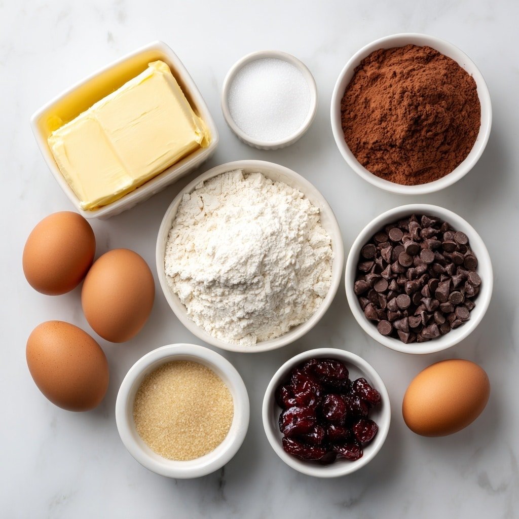 Chocolate Cherry Cookies Recipe - Ingredients Image — Chocolate Cherry Cookies, Cherry Chocolate Cookies, Easy Cherry Cookies, Best Chocolate Cherry Cookies, Chewy Cherry Cookies