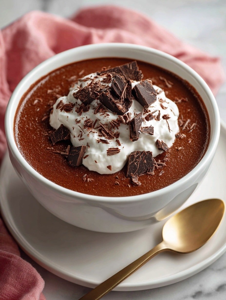 No-Bake Dark Chocolate Pudding Recipe - Article Image 1 — No-Bake Dark Chocolate Pudding, easy chocolate dessert, quick chocolate pudding recipe, velvety chocolate pudding, no-bake dessert ideas