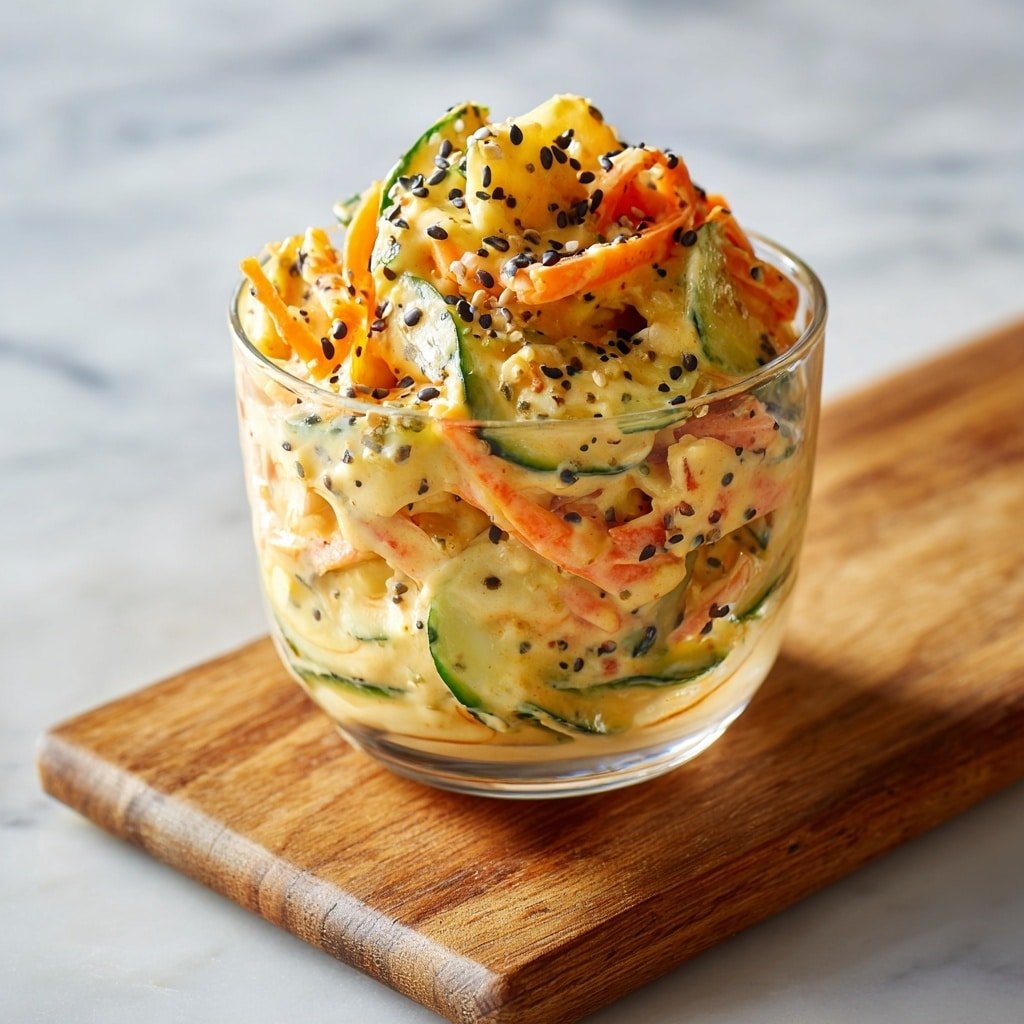 Creamy Asian Cucumber Salad Bowls Recipe - Article Image 2 — Creamy Asian Cucumber Salad Bowls, Asian cucumber salad, healthy cucumber salad recipes, spicy creamy Asian salad, vegetarian Asian salad bowls