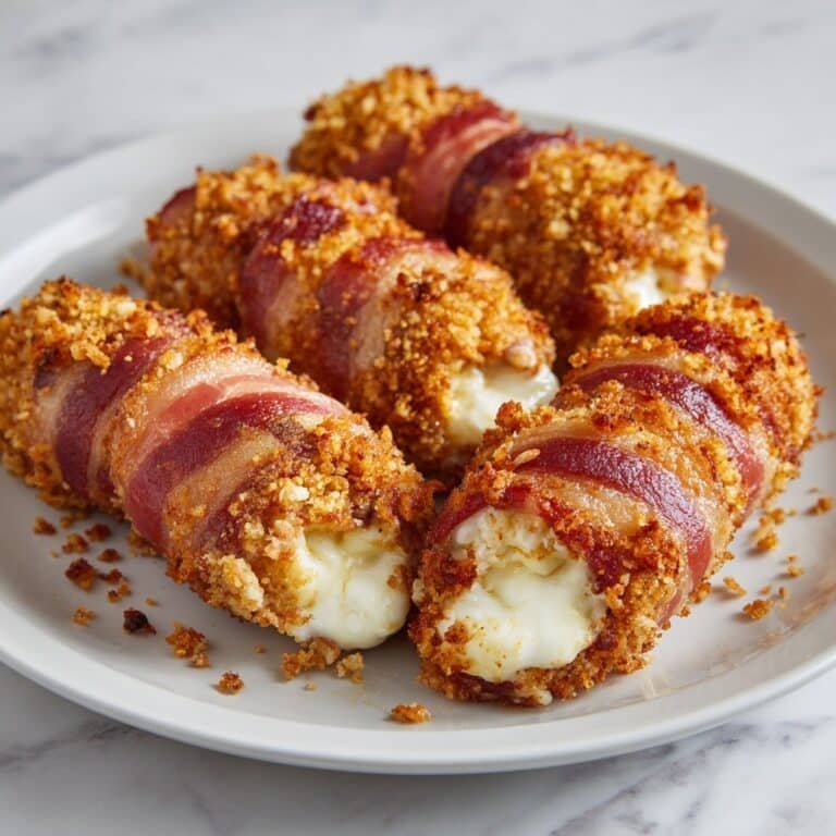 Crispy Bacon-Wrapped Mozzarella Sticks Recipe