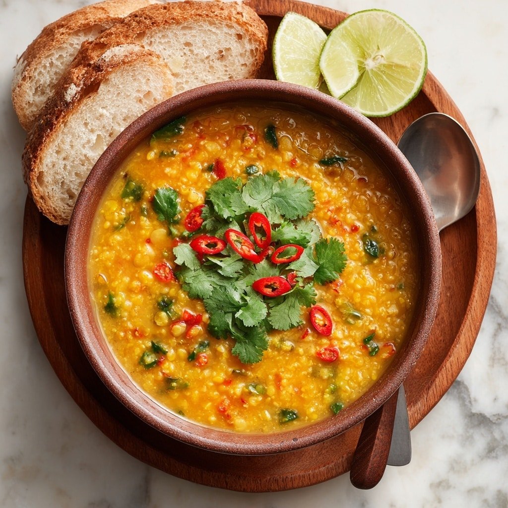 Thai Red Lentil Coconut Soup Recipe - Article Image 1 — Thai Red Lentil Coconut Soup, Thai lentil soup, coconut lentil soup, healthy Thai soup, comforting lentil soup