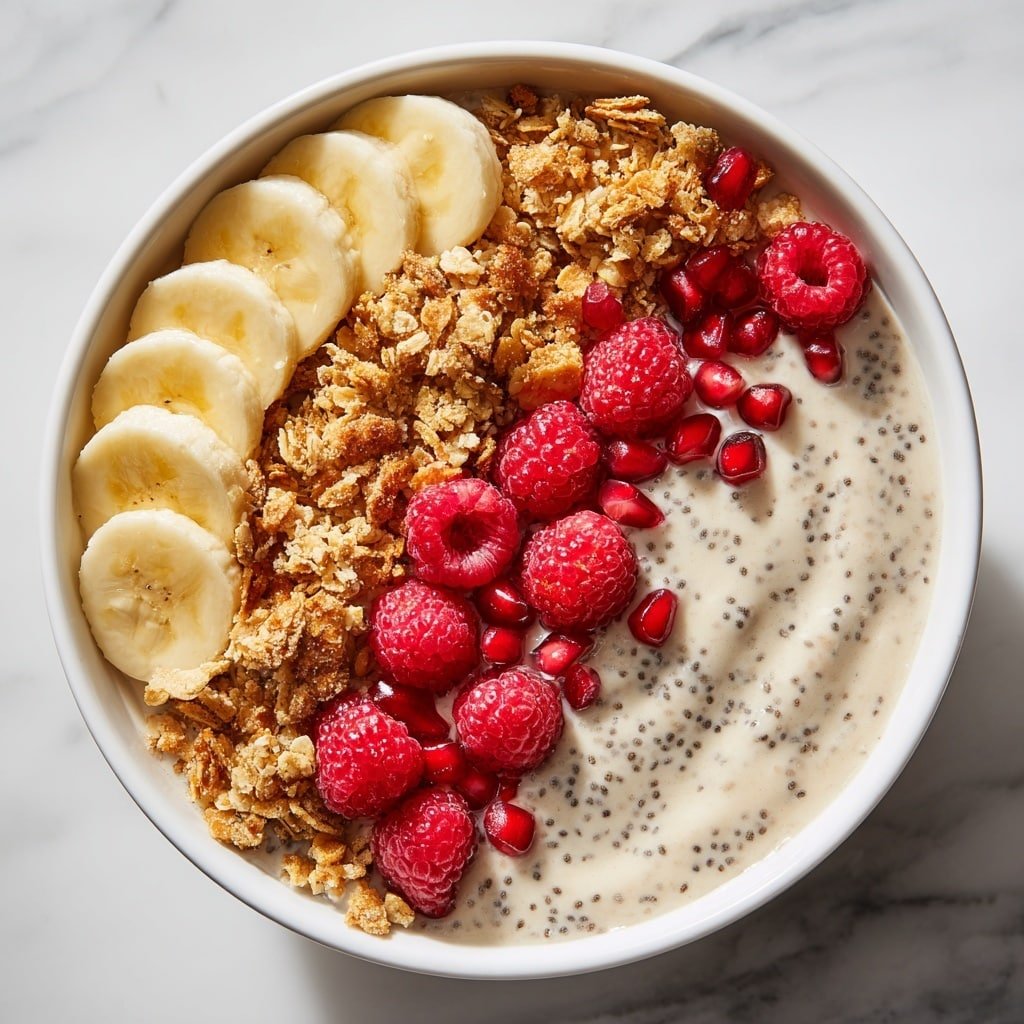Healthy Chia Pudding with Banana and Granola Recipe - Article Image 1 — Healthy Chia Pudding with Banana and Granola, healthy chia pudding, nutritious breakfast ideas, easy chia pudding recipes, fiber-rich breakfast options