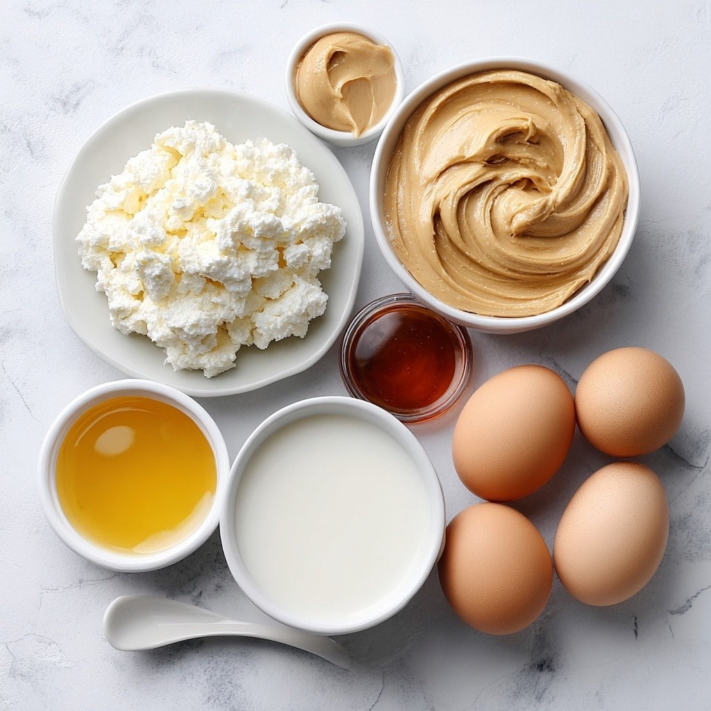 Healthy Cottage Cheese Peanut Butter Mousse Recipe - Ingredients Image — Healthy Cottage Cheese Peanut Butter Mousse, healthy mousse with cottage cheese and peanut butter, nutritious peanut butter dessert, easy healthy dessert recipes, wholesome mousse for weight loss