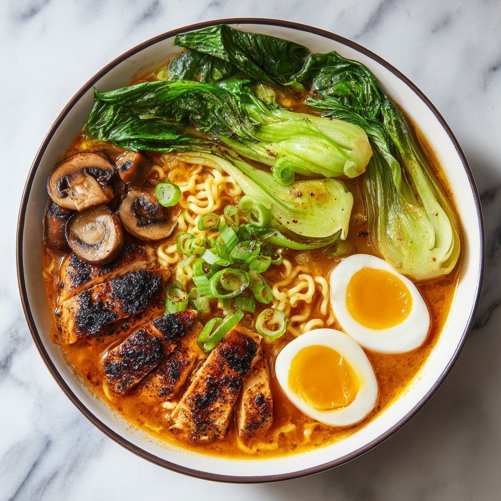 Peanut Miso Chicken Ramen Recipe - Article Image 1 — Peanut Miso Chicken Ramen, easy ramen recipe, hearty chicken noodle soup, healthy Japanese ramen, comforting ramen bowl