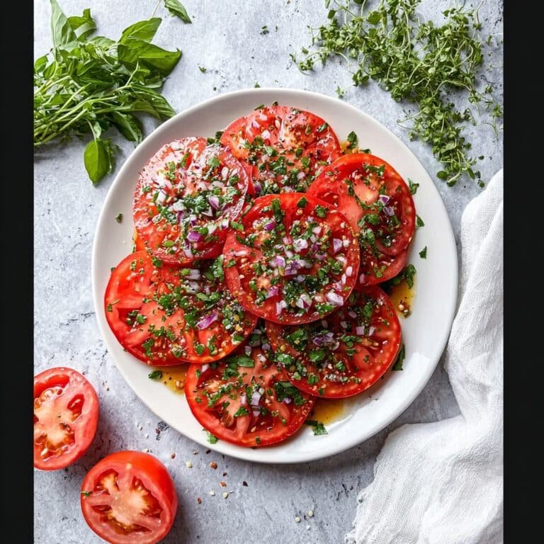 Marinated Tomato Salad with Herbs Recipe