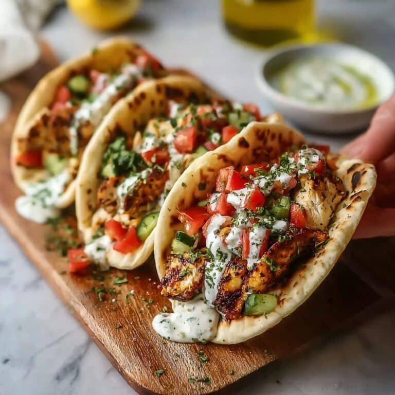 Grilled Mediterranean Chicken Tacos Recipe