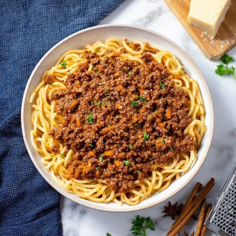 Greek Meat Sauce with Bucatini Recipe