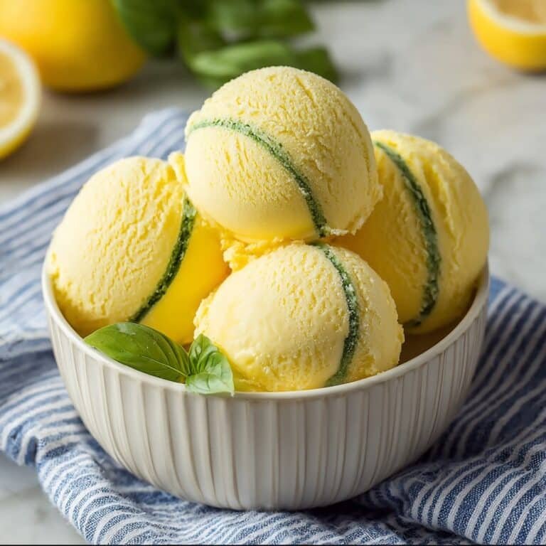 Lemon Basil Sorbet Recipe