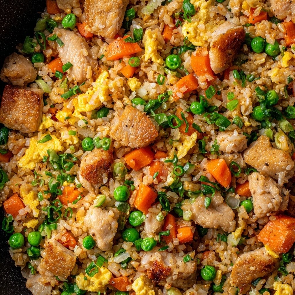 Easy Chicken Fried Rice Recipe - Article Image 2 — Easy Chicken Fried Rice, quick chicken fried rice, homemade chicken fried rice, simple fried rice recipe with chicken, flavorful chicken fried rice