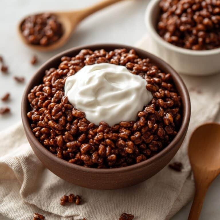 Healthy Crispy Chocolate Puffed Rice Cereal Recipe