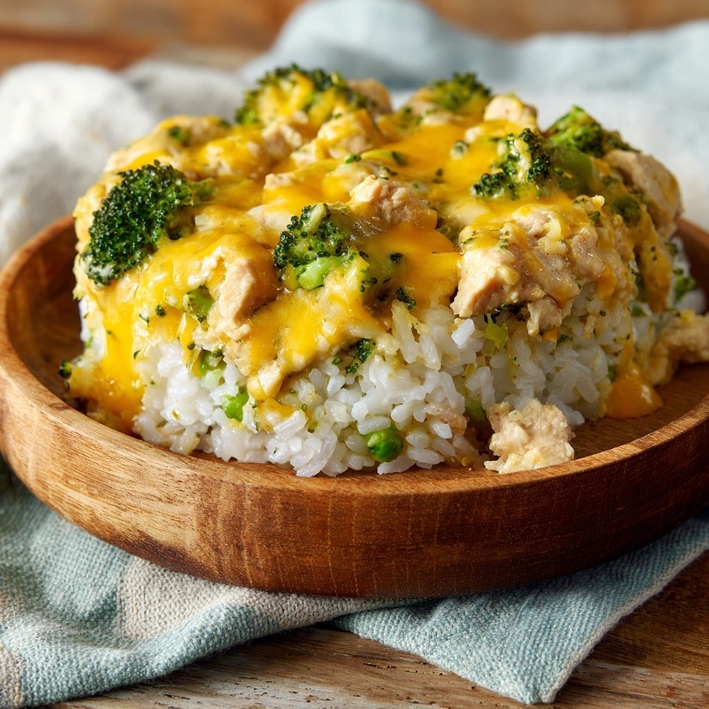 Chicken Broccoli Rice Casserole Recipe - Article Image 2 — Chicken Broccoli Rice Casserole, quick casserole with chicken and broccoli, easy cheesy baked rice dish, comfort food recipes, family-friendly casserole