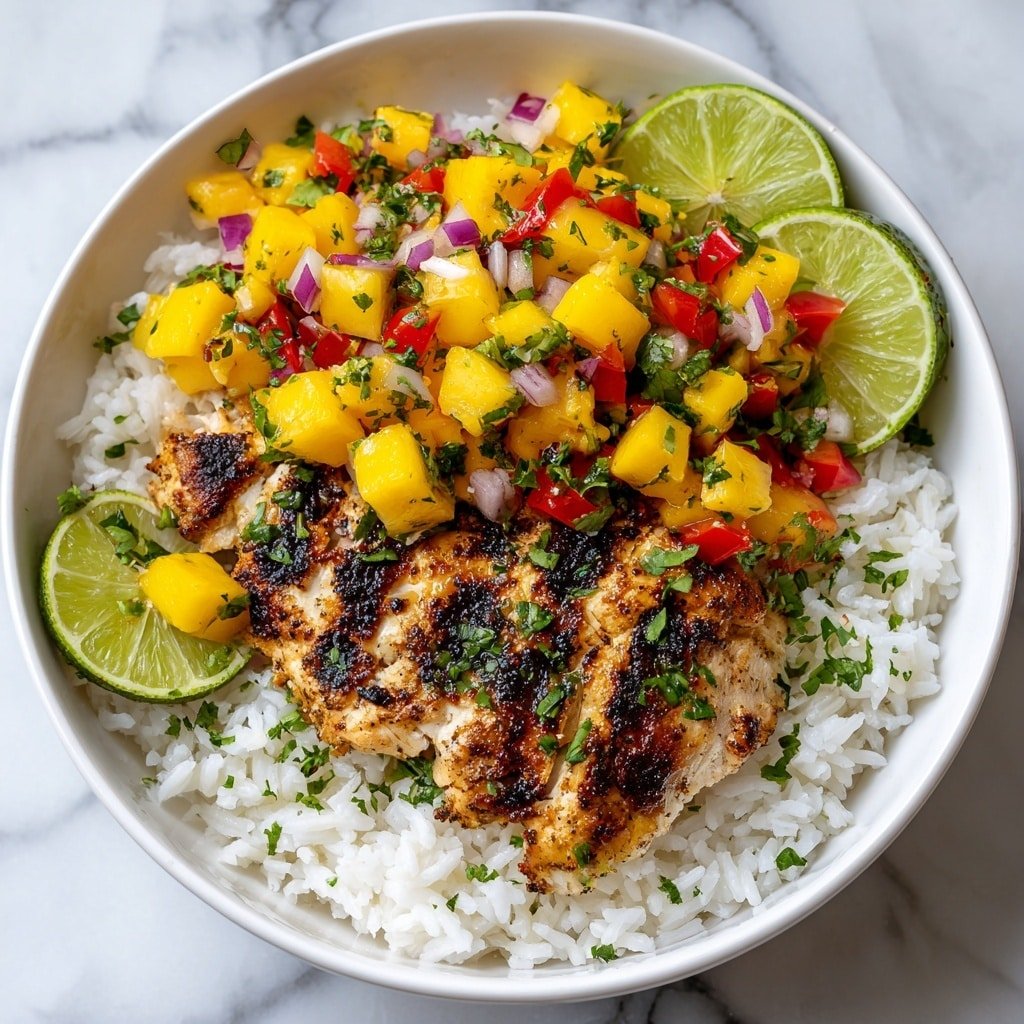 Grilled Chicken with Mango Salsa Recipe - Article Image 1 — Grilled Chicken with Mango Salsa, Grilled Chicken recipes, Mango salsa ideas, Easy grilled chicken dinner, Summery grilled chicken dish