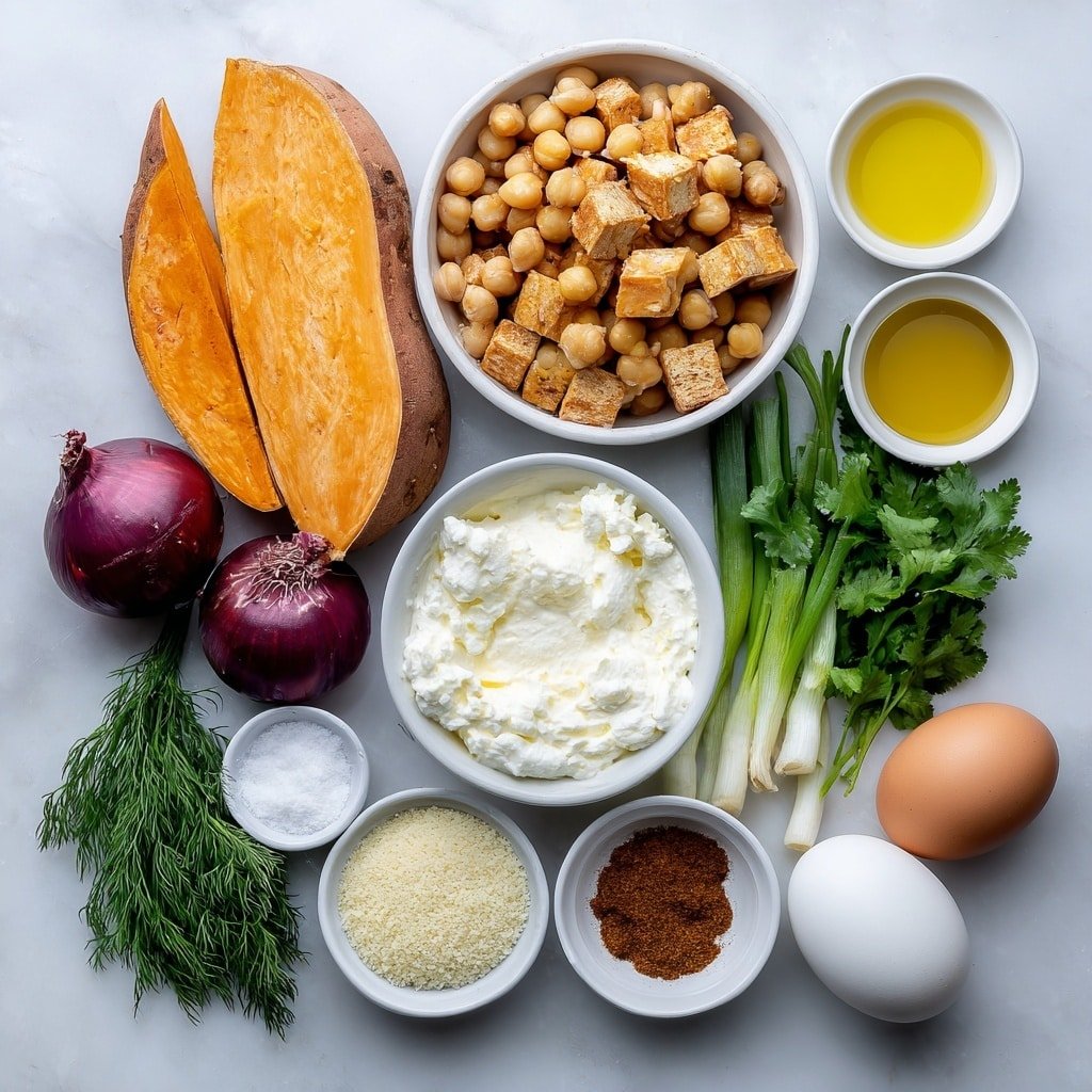 Herb Chicken Meatball Bowl Recipe - Ingredients Image — Herb Chicken Meatball Bowl, healthy chicken meatball bowls, easy dinner recipes, flavorful bowl meals, roasted sweet potato bowls