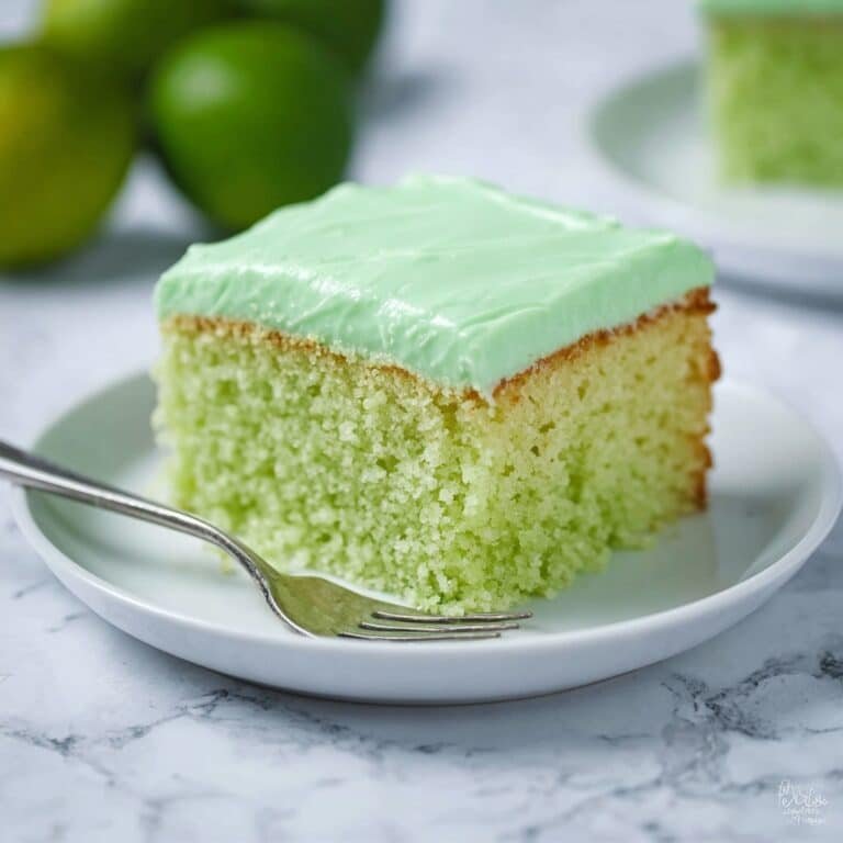 Lime Cake with Tangy Lemon Frosting Recipe