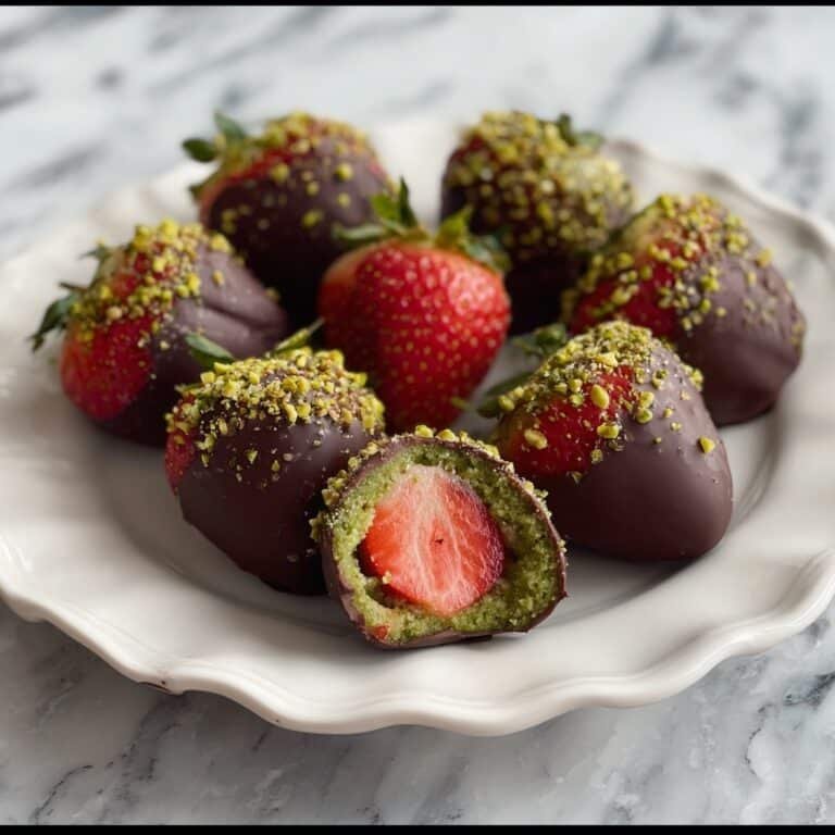 Dubai Chocolate Strawberries with Pistachio Spread Recipe