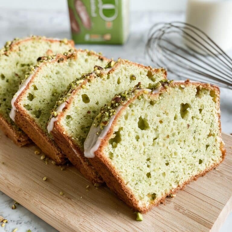 Pistachio Pudding Bread Recipe
