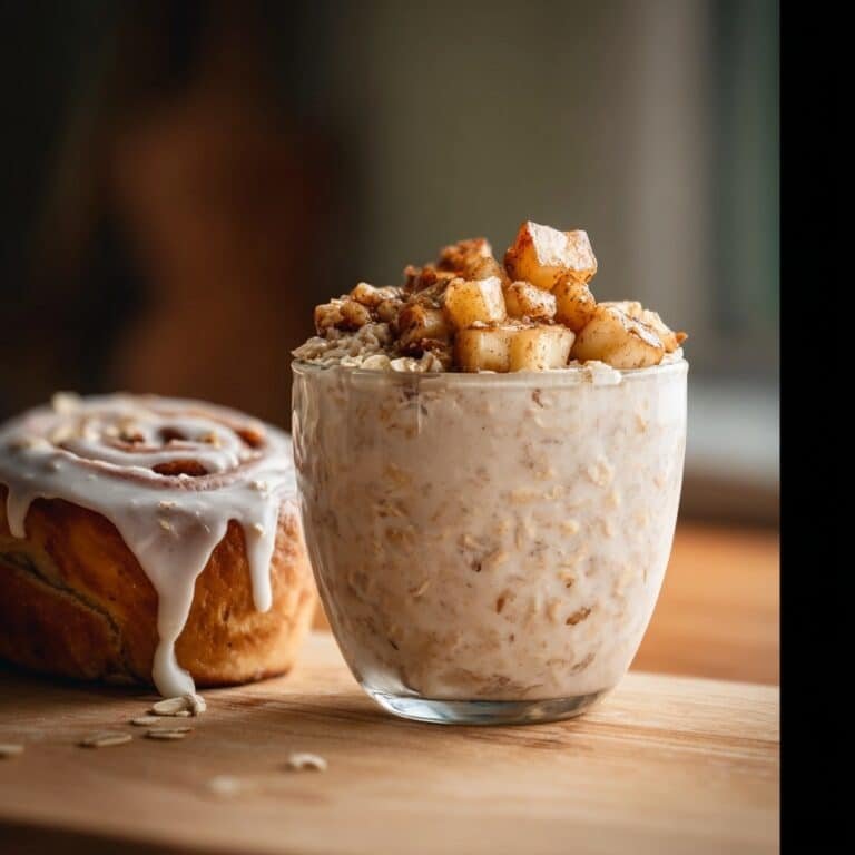 Cinnamon Roll Overnight Oats Recipe