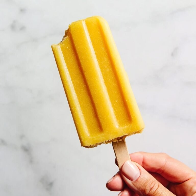 Mango Ice Pops with Lime and Maple Recipe
