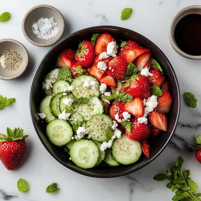 Refreshing Cucumber Strawberry Salad Recipe