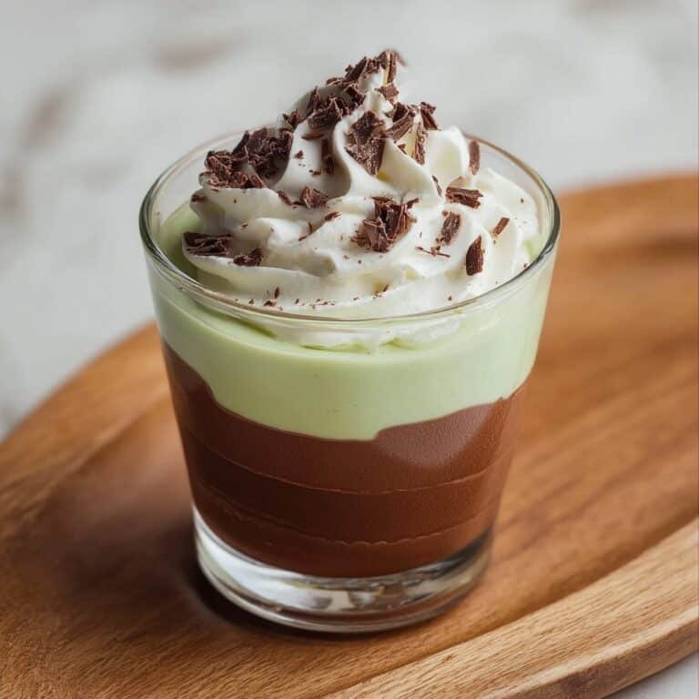 Mint Chocolate Pudding Cups Recipe