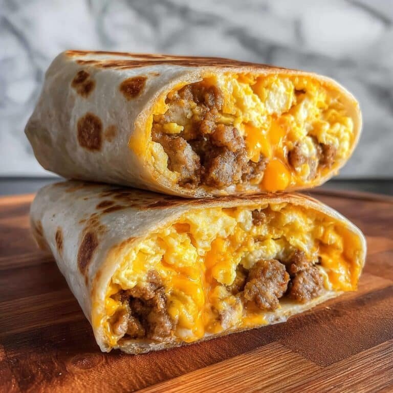Freezer Breakfast Burritos Recipe