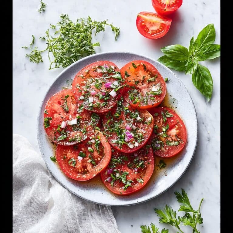 Marinated Tomato Salad with Fresh Herbs Recipe