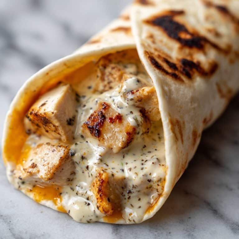 Cheesy Garlic Chicken Wraps Recipe