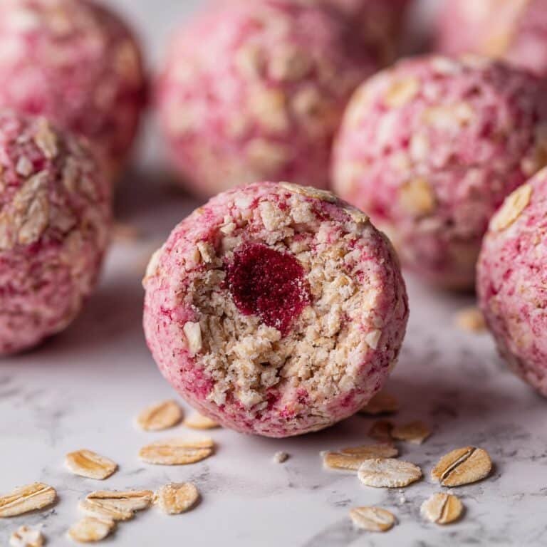 Strawberry Cheesecake Protein Balls Recipe